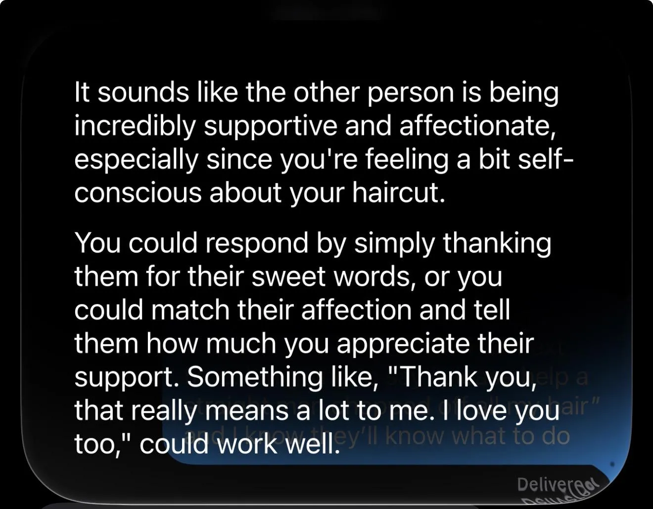 What Siri told me to say